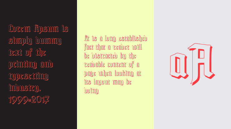 TypographerTextur Schatten Font