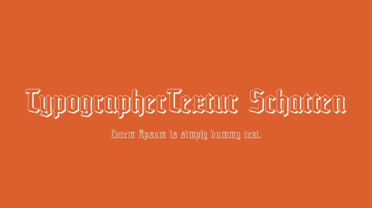 TypographerTextur Schatten Font