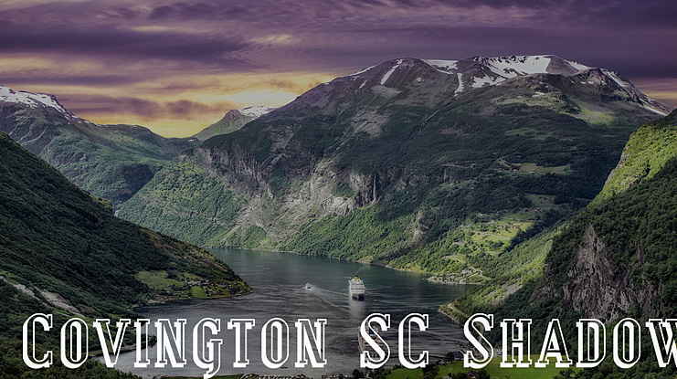 Covington SC Shadow Font