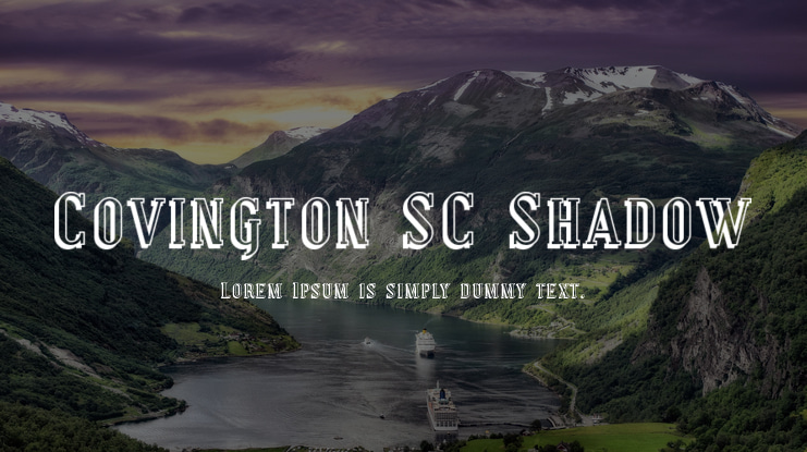 Covington SC Shadow Font