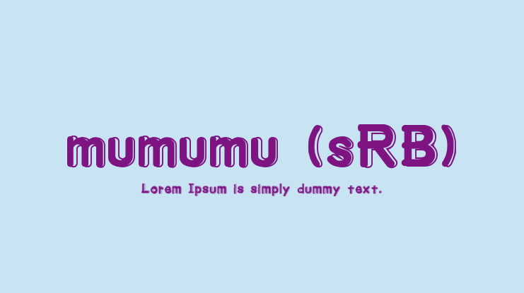 mumumu (sRB) Font