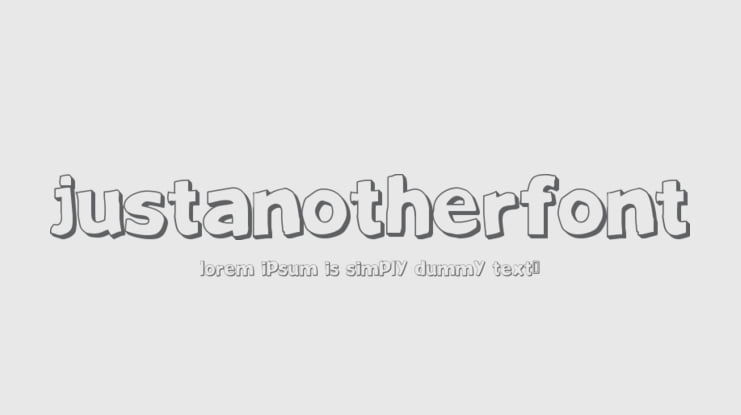 JustAnotherFont Font
