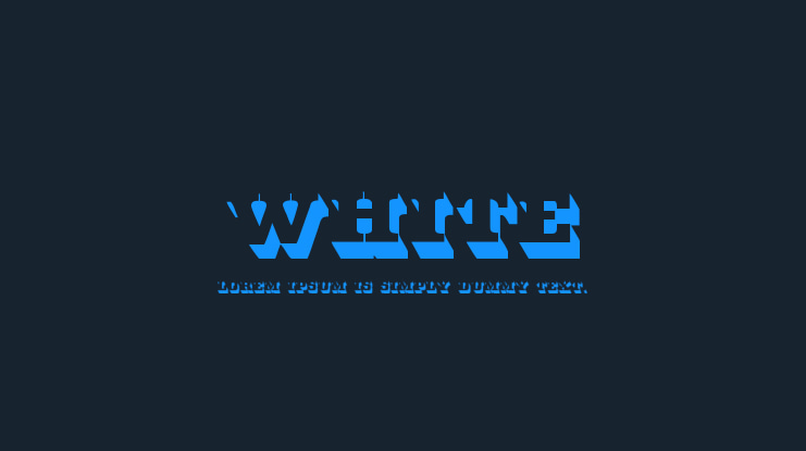White Font