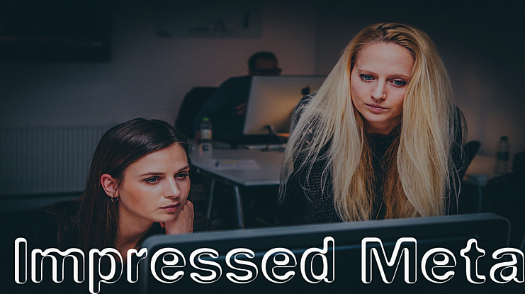 Impressed Metal Font