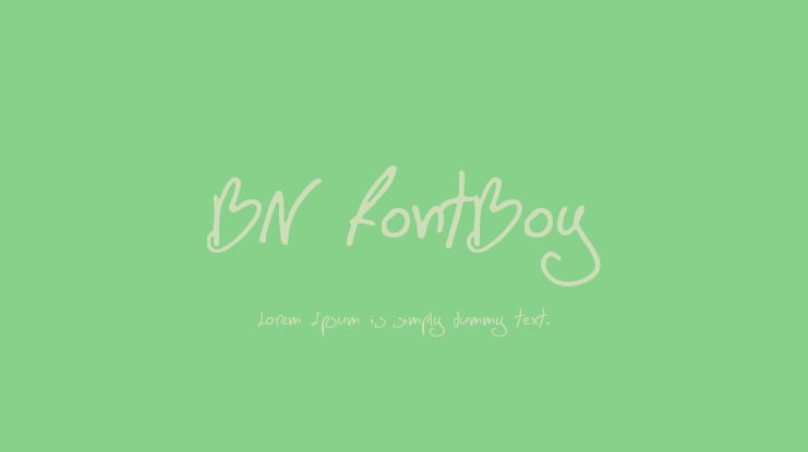 BN FontBoy Font Family