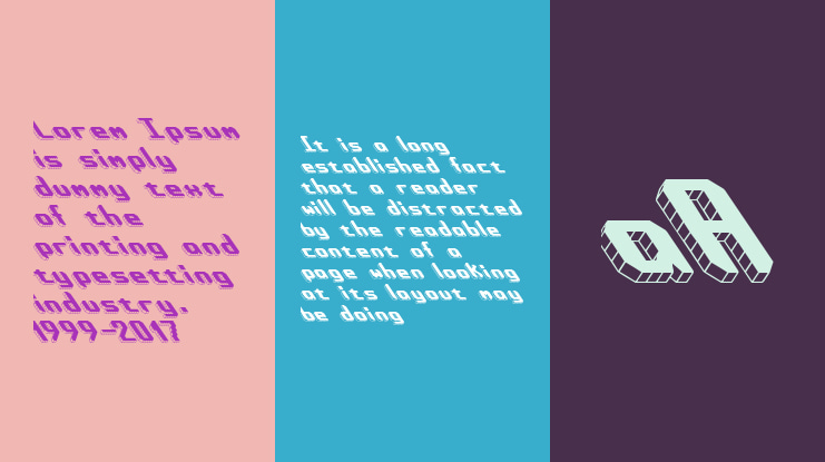 Block Tilt (BRK) Font