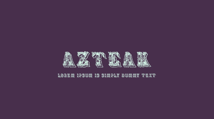 Azteak Font