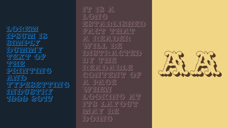 Wild West Shadow Font Family