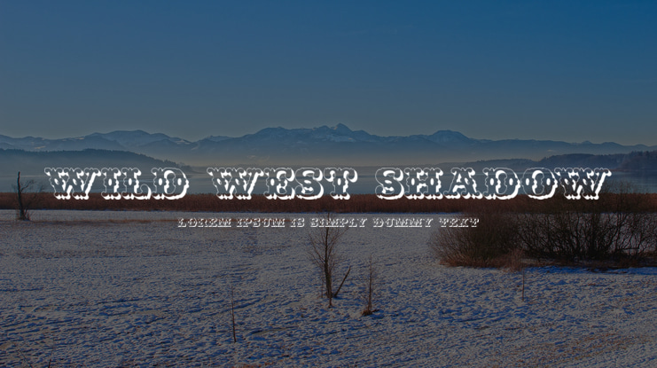 Wild West Shadow Font Family