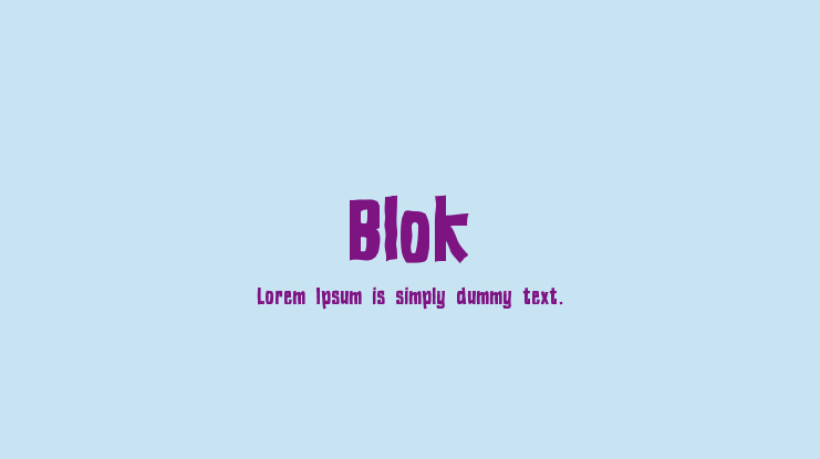 Blok Font