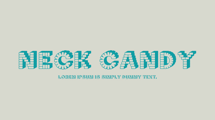Neck Candy Font