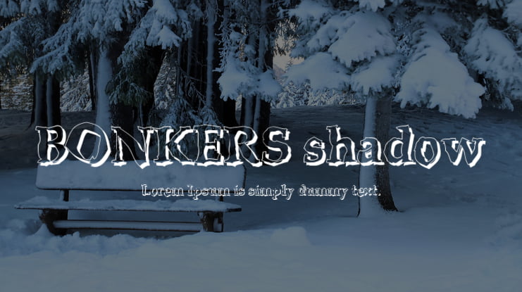 BONKERS shadow Font