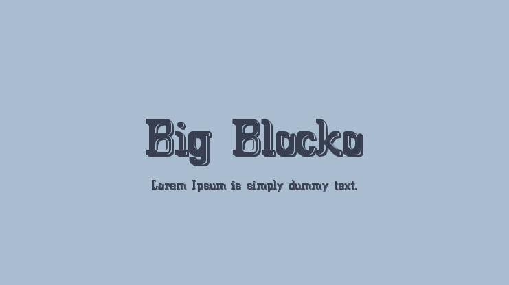 Big Blocko Font