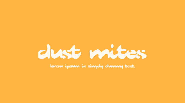 Dust Mites Font