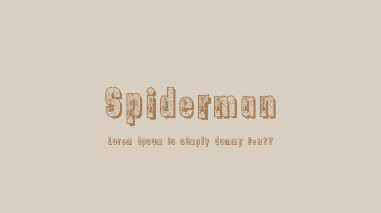 Spiderman Font