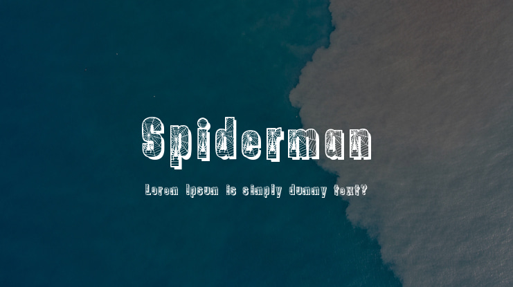 Spiderman Font