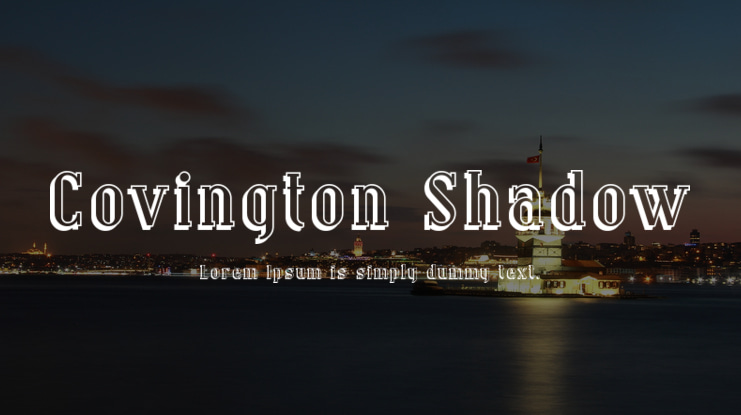 Covington Shadow Font