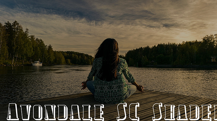 Avondale SC Shaded Font
