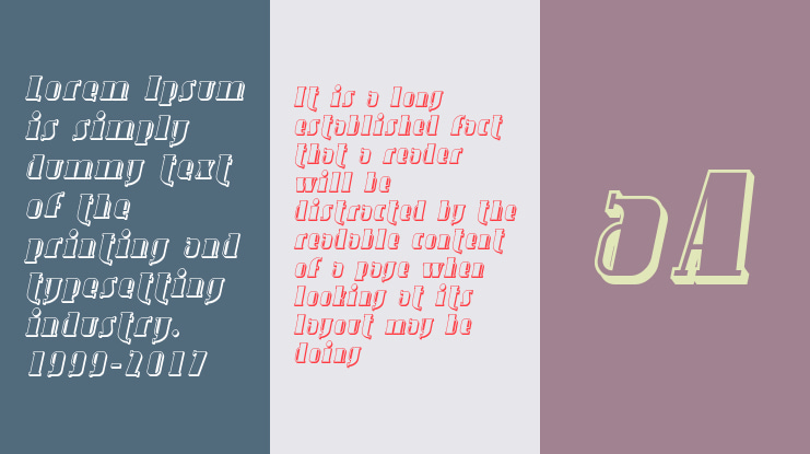 Avondale Shaded Font