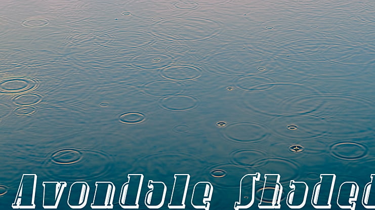 Avondale Shaded Font