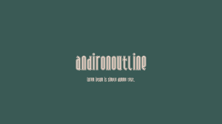 AndironOutline Font