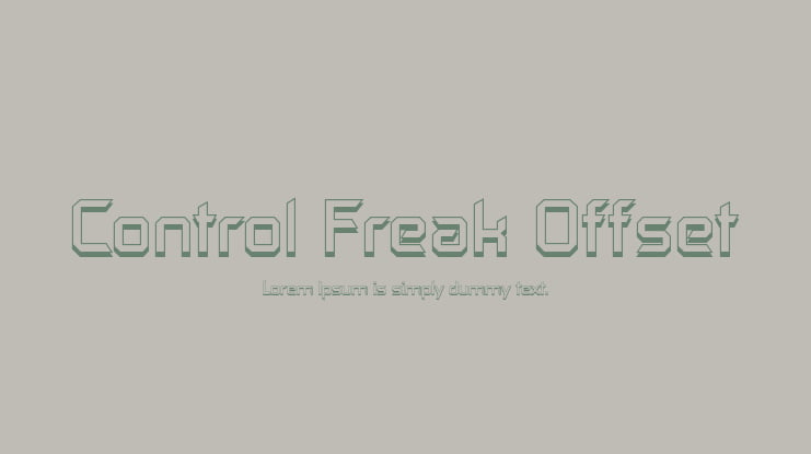 Control Freak Offset Font Family
