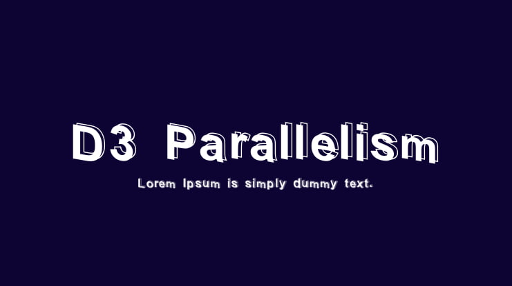 D3 Parallelism Font