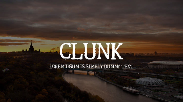 Clunk Font