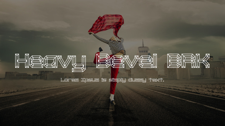 Heavy Bevel BRK Font