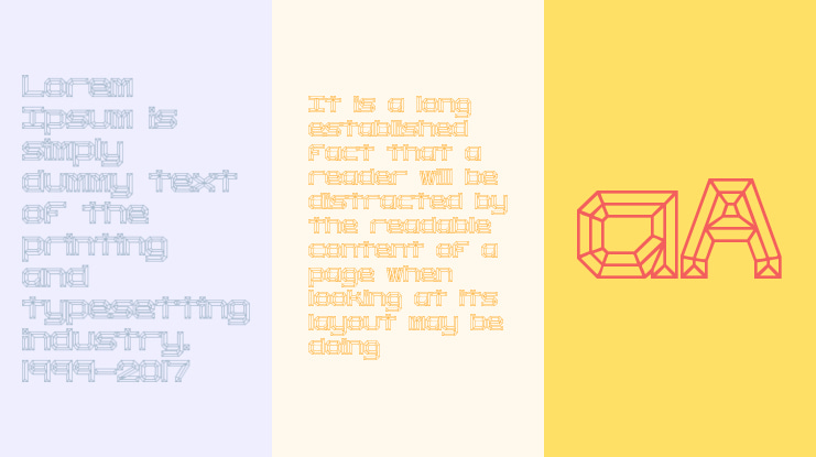 Heavy Bevel BRK Font