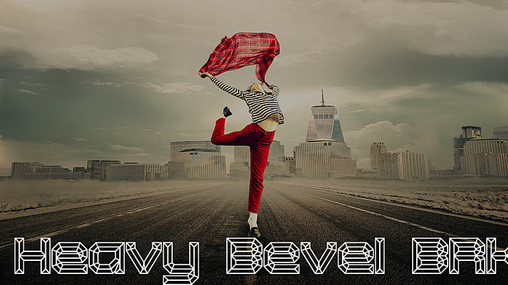 Heavy Bevel BRK Font