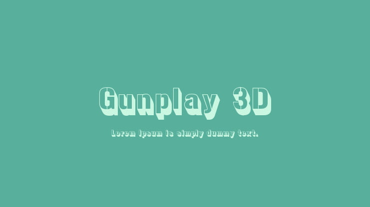 Gunplay 3D Font