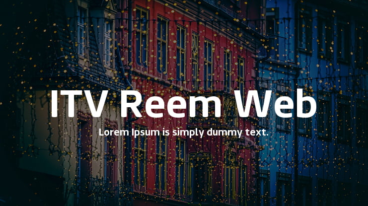 ITV Reem Web Font Family