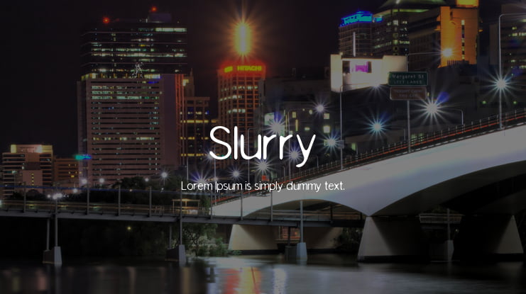 Slurry Font
