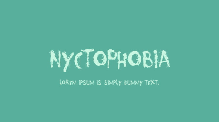 Nyctophobia Font