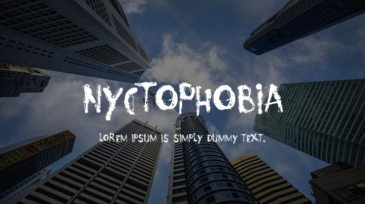 Nyctophobia Font