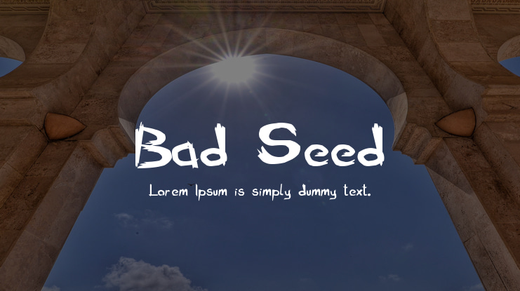 Bad Seed Font