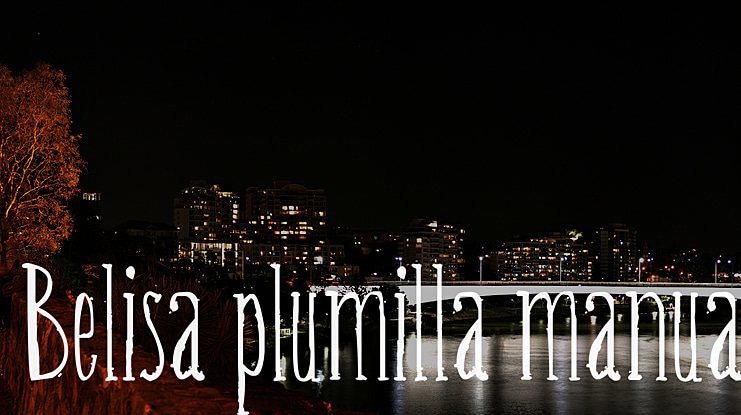 Belisa Plumilla Manual Font