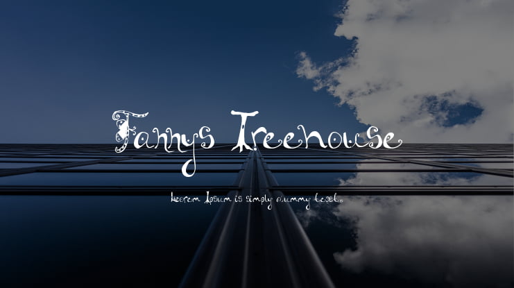 Fannys Treehouse Font