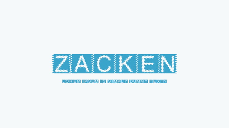 Zacken Font