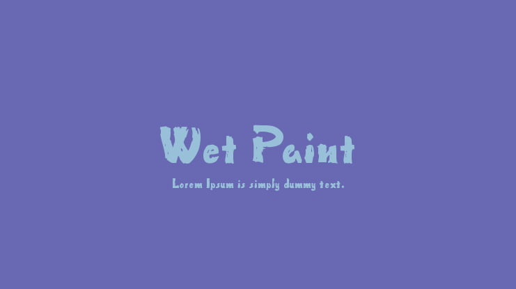 Wet Paint Font
