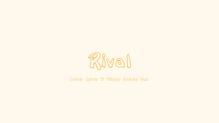 Rival Font