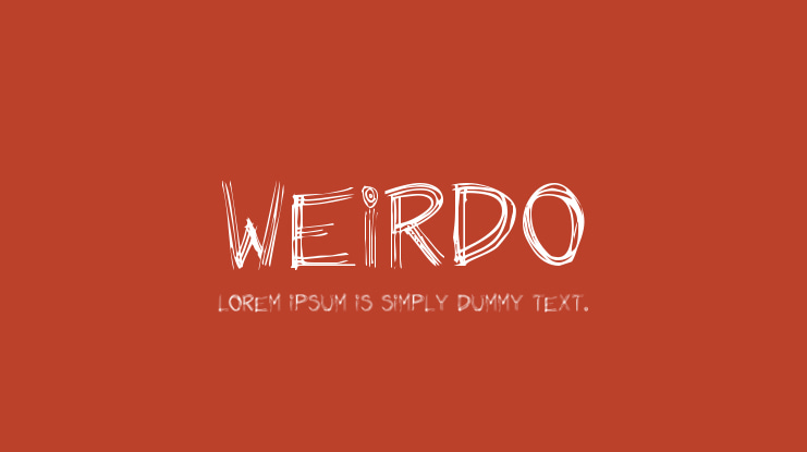 Weirdo Font