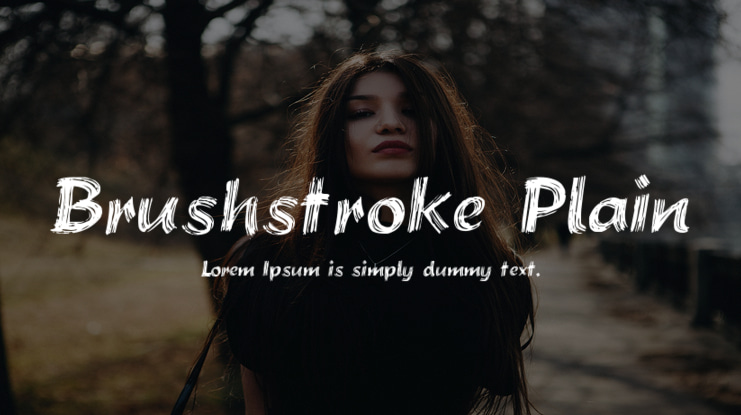 Brushstroke Plain Font