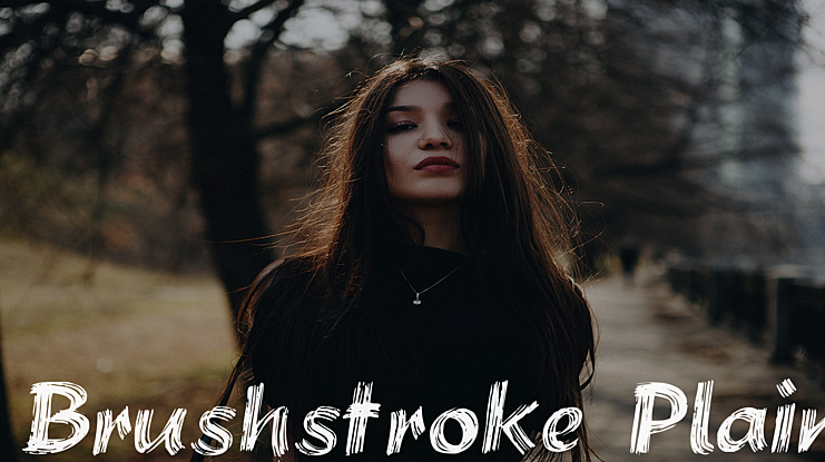 Brushstroke Plain Font