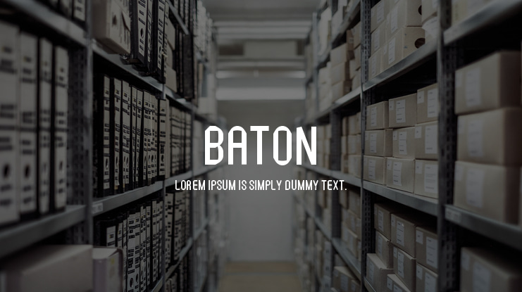 Baton Font