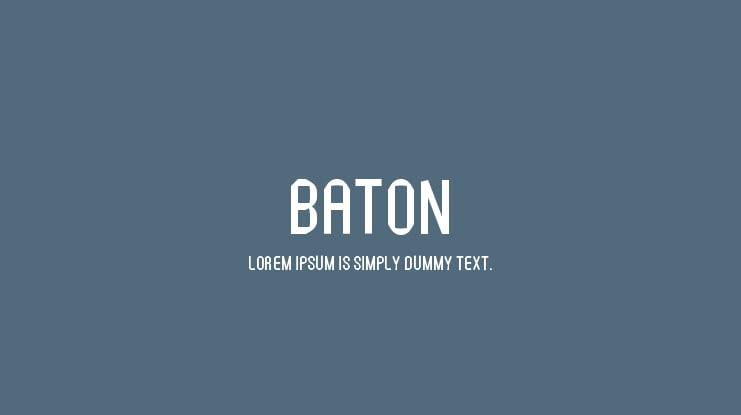 Baton Font