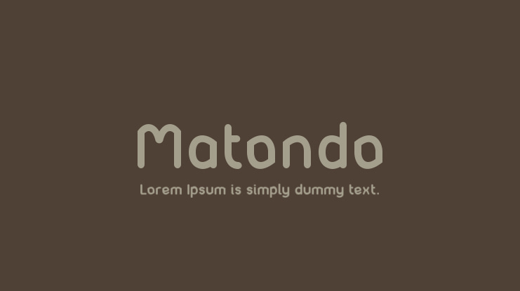 Matondo Font Family