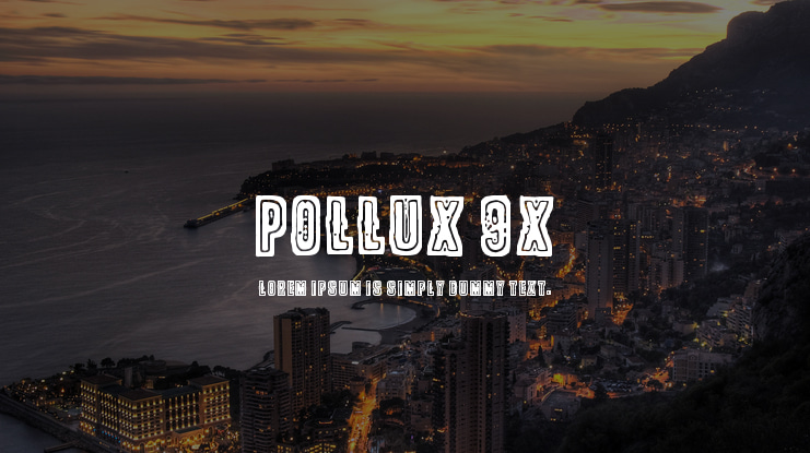 Pollux 9x Font Family