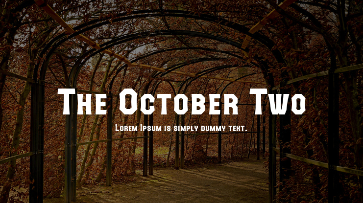 The October Two Font Family